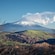 Monte Etna con humo que sale de la parte superior